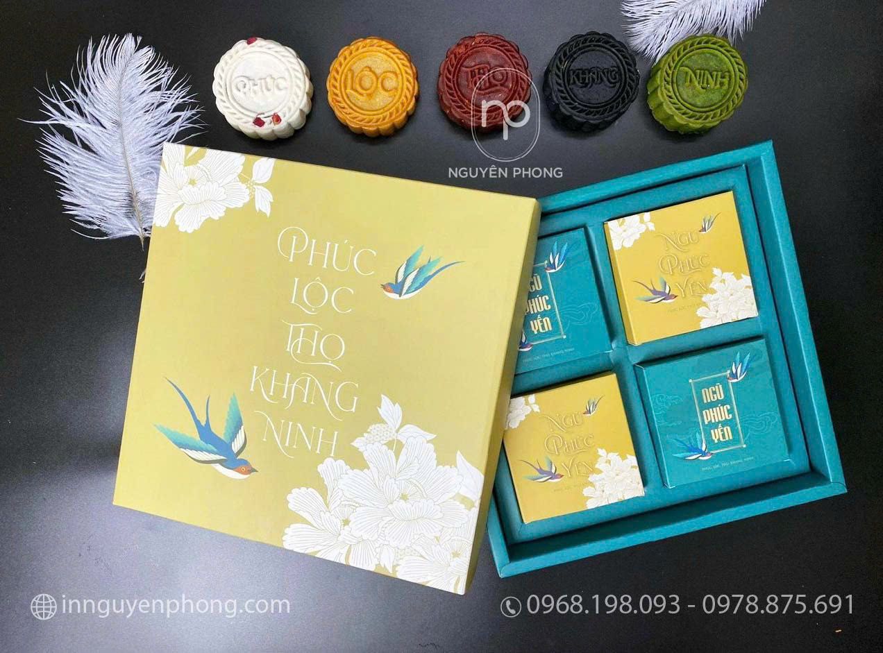 Mẫu hộp bánh trung thu được gia công cẩn thận